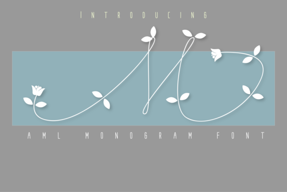 Aml Monogram: A Decorative Font That Feels Like Hand-Lettered Magic