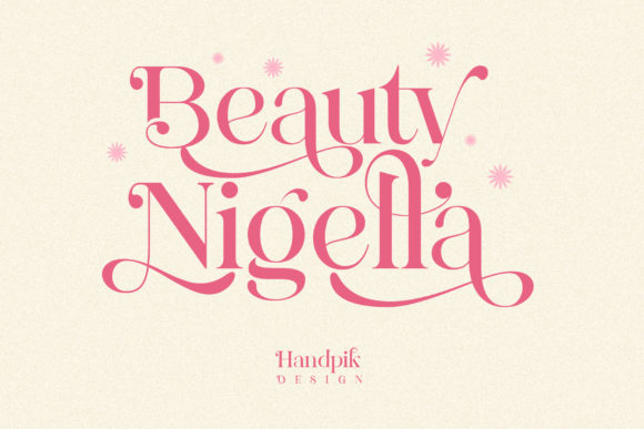 Beauty Nigella: A Bold Serif Font That Commands Attention