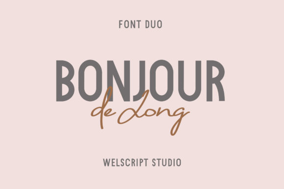 Bonjour De Jong: A Modern Duo Font That Elevates Digital Branding