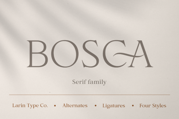 Bosca: A Refined Serif Font for Digital Branding