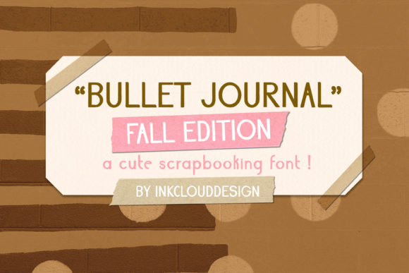 Bullet Journal Fall: A Friendly Sans Serif Display Font for Digital Design