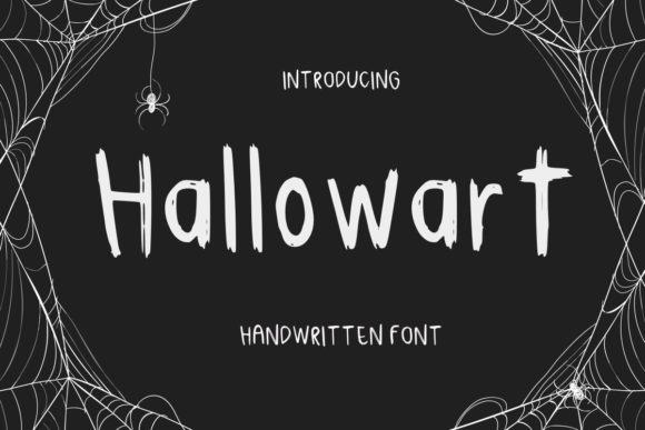 Hallowart: A Friendly-Scary Handwritten Font for Real Branding