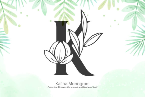Kafina Monogram: A Decorative Font That Elevates Brand Moments