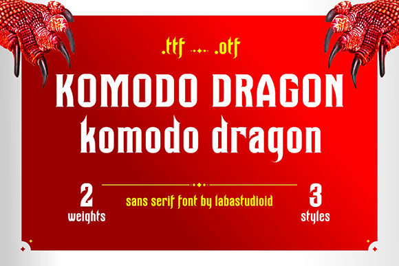 Komodo Dragon: A Bold Serif Font That Makes Your Brand Feel Inviting
