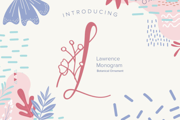 Laurence Monogram: A Decorative Typeface for Editorial Warmth