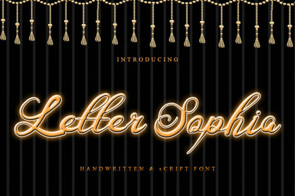 Letter Sophia: A Delicate Script Font for Editorial Design
