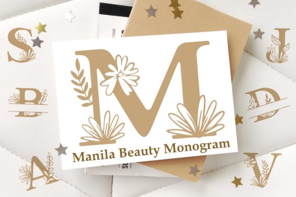Manila Beauty Monogram: A Decorative Font That Feels Like Hand-Picked Spring