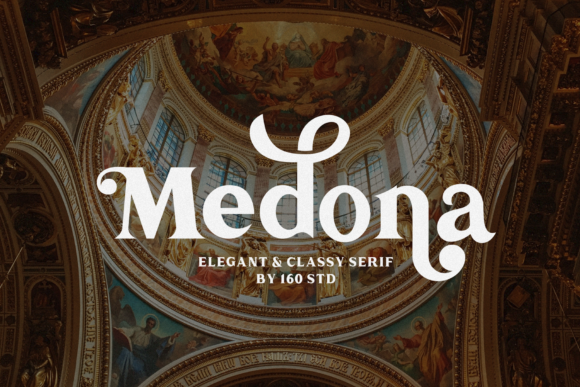 Medona: A Sophisticated Serif Font for Thoughtful Branding
