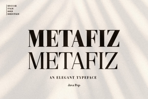 Metafiz: A Bold Serif Font That Holds Its Own in Fast-Scrolling Feeds