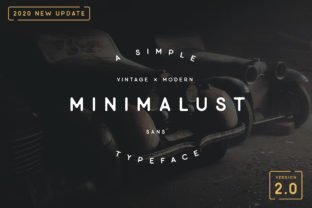 Minimalust: A Clean Vintage Sans Serif Font for Handmade Brands