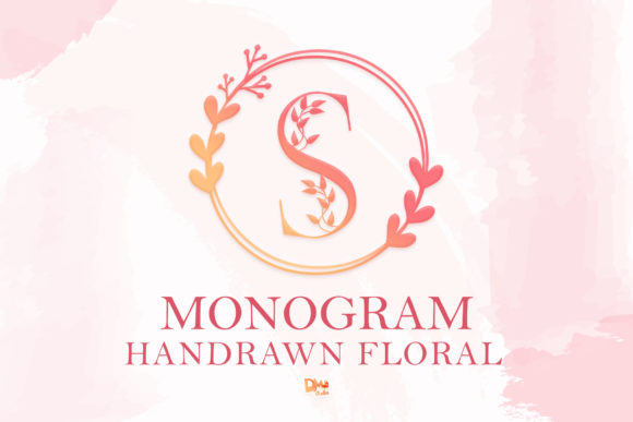 Monogram Handrawn Floral: A Decorative Font for Digital Elegance