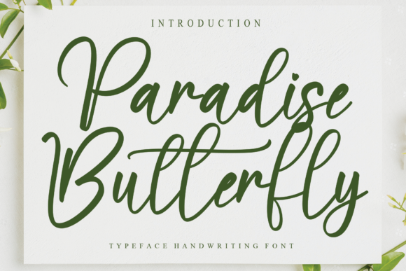 Paradise Butterfly: A Script Font for Digital Design Excellence