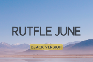 Rutfle June Black: A Premium Sans Serif Font for Small Business Branding