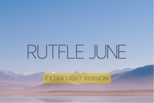 Rutfle June Extra Light: A Display Font That Breathes in Campaign Visuals