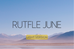 Rutfle June Light: A Clean, Confident Sans Serif for Small Business Branding
