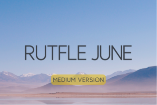 Rutfle June Medium: A Refined Sans Serif Font for Digital Branding