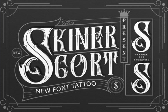 SkinerScort: A Blackletter Font That Feels Like Hand-Pressed Ink