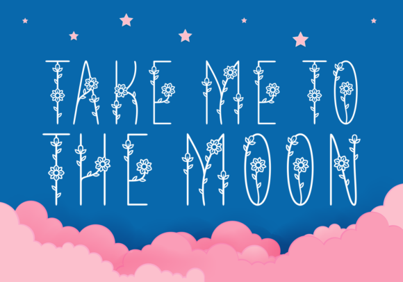 Take Me to the Moon: A Decorative Font That Elevates Brand Moments